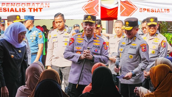 Kapolri Jenderal Listyo Sigit Prabowo di Mapolda Jatim. (Dok.Polri)