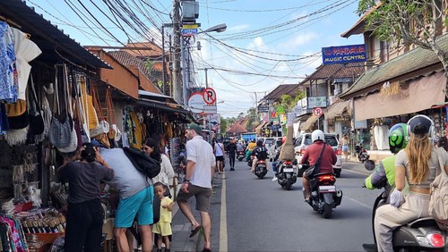 Kawasan Ubud yang menjadi salah satu destinasi wisata di Bali kini Dikembangkan Jadi Destinasi Kuliner (Gastronomi) UNWTO 2023, Rabu (21/6/2023). (Putu Krista/detikBali)