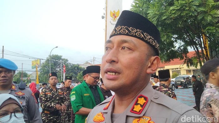 Kegiatan HUT Bhayangkara ke-77 di Polres Majalengka.