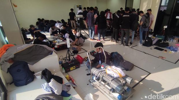 Kontes robot di Universitas Semarang (USM), Kamis (22/6/2023).