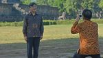 Momen Kaisar Jepang Kunjungi Candi Borobudur