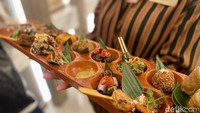Untuk mendedikasikan beragamnya kuliner nusantara, hotel Intercontinental Jakarta menawarkan sensasi jamuan makan yang berbeda. Foto: detikcom/Riska Fitria