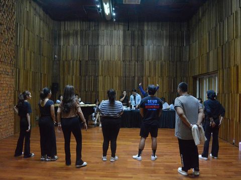 Proses audisi Mamma Mia! The Musical.