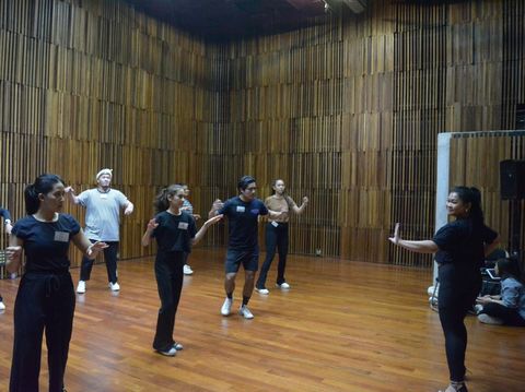 Proses audisi Mamma Mia! The Musical.