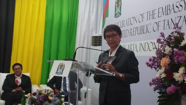 Menlu Retno Hadiri Peresmian Kantor Kedubes Tanzania