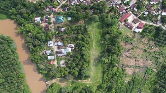 Penampakan wilayah Benteng Tuanku Tambusai yanh diusulkan jadi Cagar Budaya Nasional (Foto: Dok Disbud Riau)