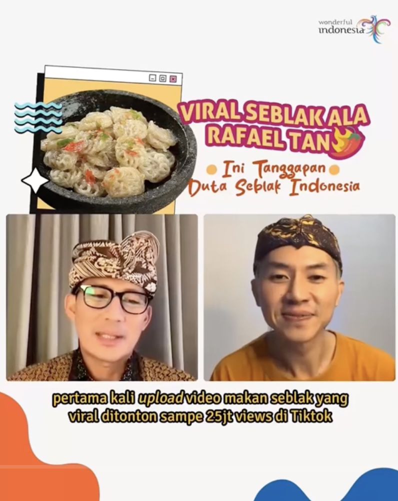 Rafael SM*SH Dijuluki Duta Seblak, Sandiaga Uno Bilang Begini