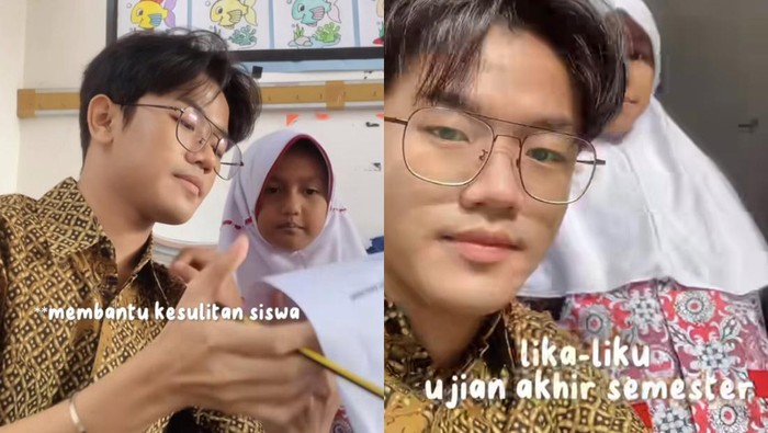 Sosok guru viral mirip artis Korea bikin salfok