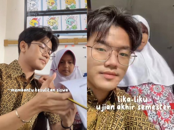 Mirip Artis Korea, Bapak Guru di Bandung Ini Viral Bikin Semangat Sekolah