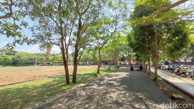 Taman Lokasana di Kabupaten Ciamis, salah satu tempat olahraga favorit masyarakat.