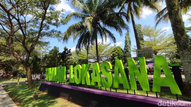 Taman Lokasana di Kabupaten Ciamis, salah satu tempat olahraga favorit masyarakat.