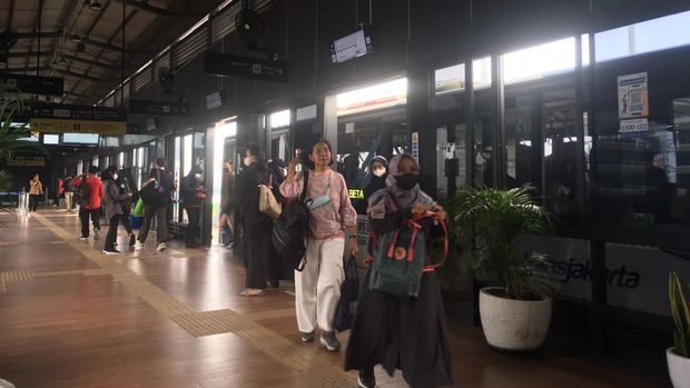 Tarif Rp 1 MRT dan TransJakarta (Magdalena Handrica Natasya Gadja/detikcom)