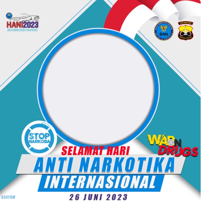 Hari Anti Narkotika Internasional 26 Juni bertujuan untuk memerangi penggunaan obat-obatan terlarang. Cek link twibbon Hari Anti Narkotika Internasional 2023!