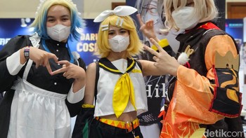 Cosplay Kagamine. Foto: Adi Fida Rahman/detikinet