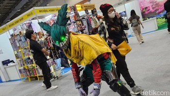 Cosplay Dark Deku. Foto: Adi Fida Rahman/detikinet