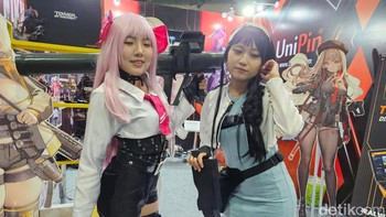 Cosplay tim Uni Pin. Foto: Adi Fida Rahman/detikinet