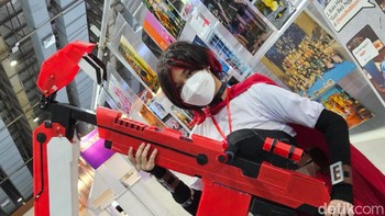Cosplay Ruby Rose. Foto: Adi Fida Rahman/detikinet