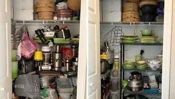 Lemari jadi rapih setelah dibersihkan dan dibereskan. Foto: Boredpanda