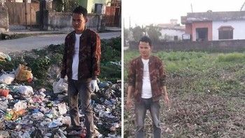 Foto lingkungan sebelum dan sesudah dibersihkan dari sampah. Foto: Boredpanda