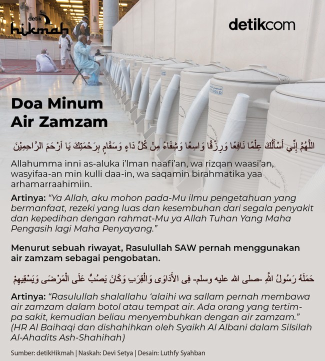 Doa Minum Air Zamzam agar Berkah dan Sembuh dari Penyakit