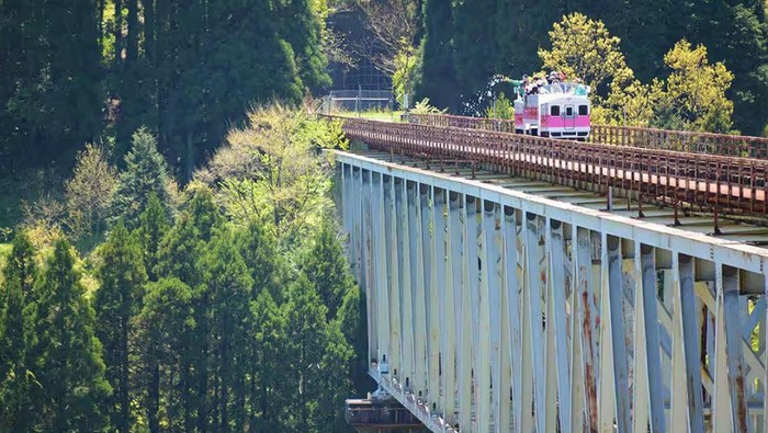 Kereta Api Amaterasu merupakan kereta api lokal yang cukup populer di Jepang. Selain karena kereta ini melintasi jembatan kereta api tertinggi di Jepang, kereta ini menjadi semakin unik karena bahan bakarnya.