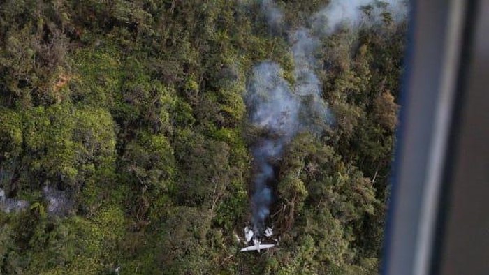 Kondisi Pesawat SAM Air jatuh di hutan Papua