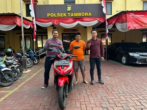 Maling di Tambora Jakbar Ditangkap Saat Dorong Motor Hasil Curian