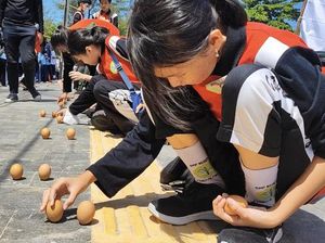 Pecah Rekor! 3.507 Telor Mentah Didirikan Saat Peh Cun di Pangkalpinang