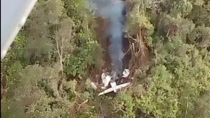 Pesawat SAM Air jatuh di hutan di Kabupaten Yalimo, Papua Pegunungan.