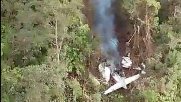 Pesawat SAM Air jatuh di hutan di Kabupaten Yalimo, Papua Pegunungan.