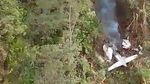 Potret Puing Pesawat SAM Air Berasap Usai Jatuh di Hutan Yalimo Papua