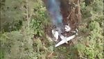 Potret Puing Pesawat SAM Air Berasap Usai Jatuh di Hutan Yalimo Papua