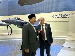 Prabowo Hadiri Paris Air Show 2023, Miniatur Rafale untuk RI Dipamerkan