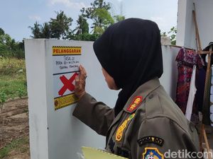 Tak Bayar Sewa Tanah Kas Desa, SPBU Mudal Sleman Disegel Satpol PP