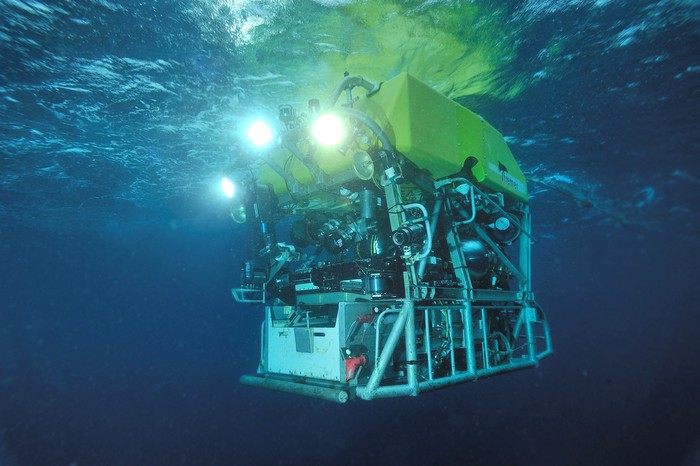 A view shows the ROV (Remotely Operated underwater Vehicle) Victor 6000 in this undated photograph released by Ifremer. Olivier Dugornay - Ifremer - CCBY/Handout via REUTERS  THIS IMAGE HAS BEEN SUPPLIED BY A THIRD PARTY. NO RESALES. NO ARCHIVES.