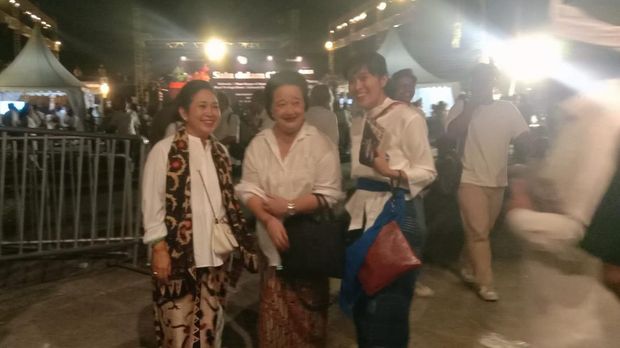 Titiek Soeharto di Mangkunegaran Solo, Jumat (23/6/2023). Di lokasi yang sama juga hadir Menhan Prabowo Subianto.