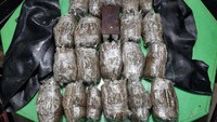 Ganja yang diamankan seberat 8,254 gram.