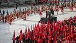 7.000 Satgas Cakra Buana Hentak Puncak Bulan Bung Karno di GBK