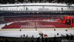 7.000 Satgas Cakra Buana Hentak Puncak Bulan Bung Karno di GBK