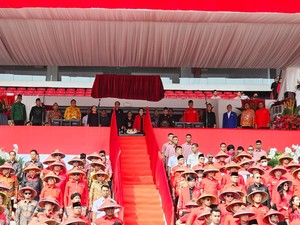 Ahok, Gibran hingga Bobby Pakai Caping di Acara Bulan Bung Karno