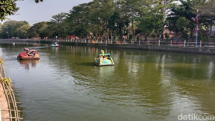 Bebek gowes di Taman Cimanuk Indramayu