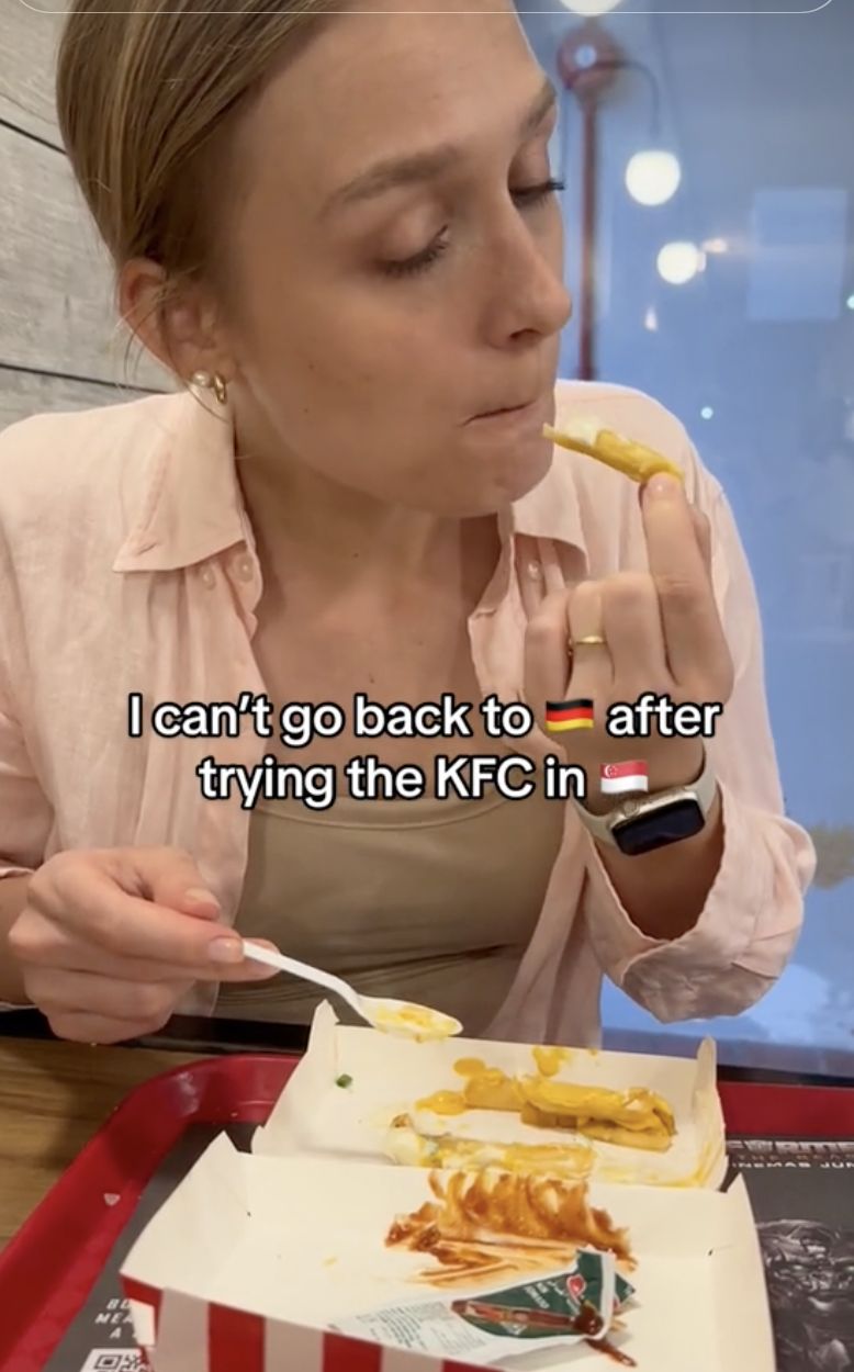 Cicip French Fries Keju KFC di Singapura, TikToker Jerman Bilang Begini