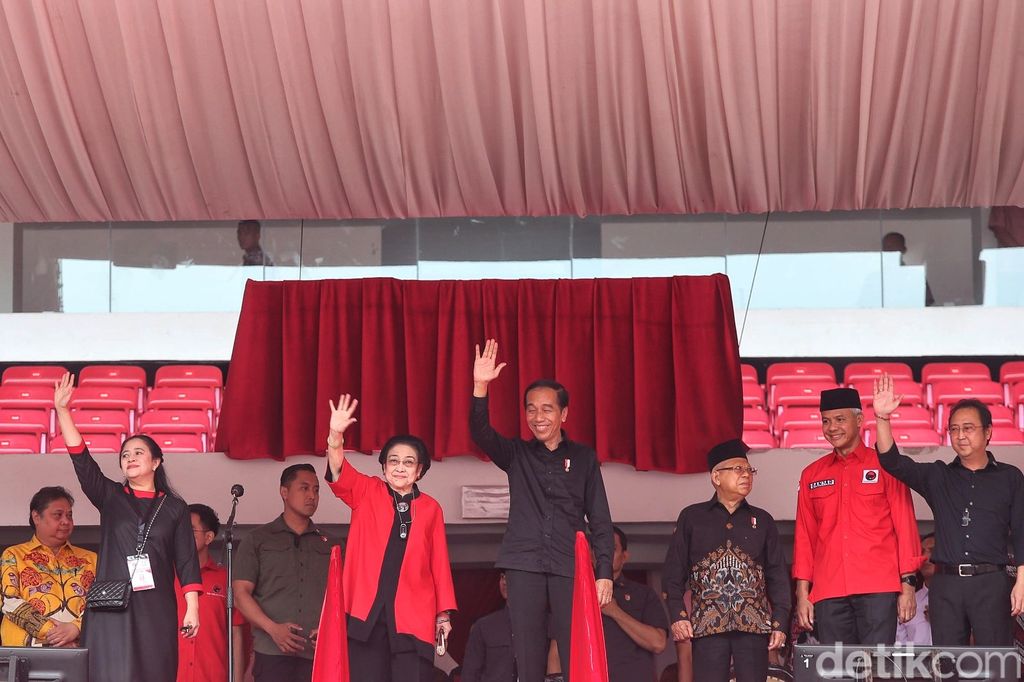Sejumlah tokoh penting hadir di Bulan Bung Karno kawasan Stadion GBK, Jakarta, Sabtu (24/6/2023).