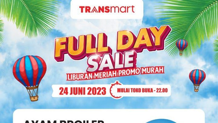 Transmart Full Day Sale datang lagi. Potongan harga gila-gilaan kembali membanjiri Transmart MX Mall, Kota Malang.
