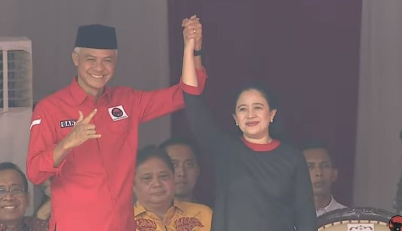 Ganjar dan Puan Maharani (dok. YouTube PDIP)