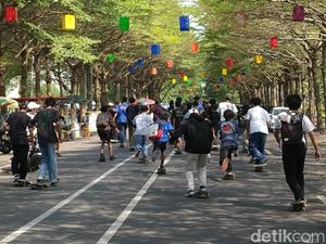 Go Skateboarding Day, Skater Kediri Unjuk Gigi Keliling Simpang Lima Gumul