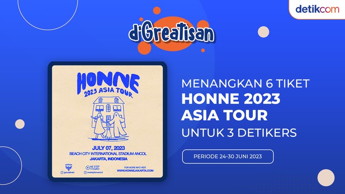 Honne konser di Indonesia.