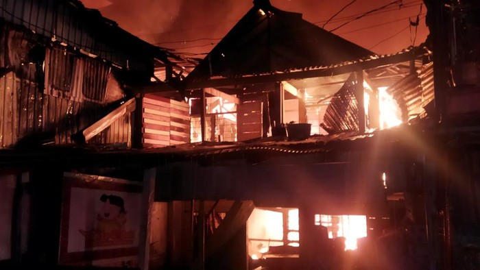 Kebakaran di Jalan Lamuru, Makassar. Dokumen Istimewa