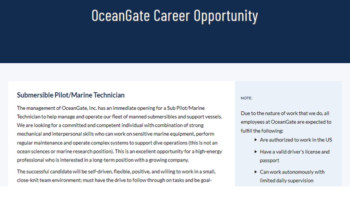 Loker OceanGate