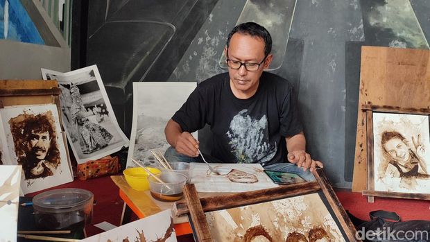 Lukisan karya Dian Gurbada.